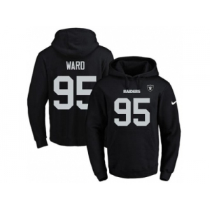 Nike Oakland Raiders #95 Jihad Ward Black Name & Number Pullover NFL Hoodie