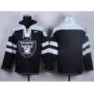 Nike Oakland Raiders blank black-grey jerseys[pullover hooded sweatshirt]