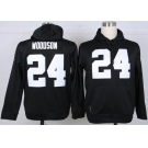 nike nfl jerseys oakland raiders #24 woodson black[pullover hooded sweatshirt][woodson]