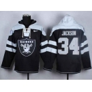 nike nfl jerseys oakland raiders #34 jackson white-black-1[pullover hooded sweatshirt]