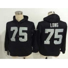 nike nfl jerseys oakland raiders #75 howie long black[pullover hooded sweatshirt]