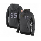 Football Women's Oakland Raiders #55 Vontaze Burfict Stitched Black Anthracite Salute to Service Player Performance Hoodie