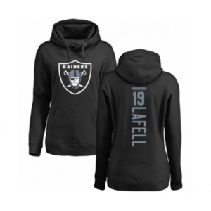 NFL Women's Nike Oakland Raiders #19 Brandon LaFell Black Backer Pullover Hoodie