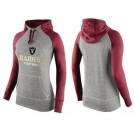 Women Nike Oakland Raiders Performance Hoodie Grey & Red