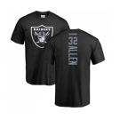 Football Oakland Raiders #32 Marcus Allen Black Backer T-Shirt