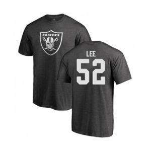 Football Oakland Raiders #52 Marquel Lee Ash One Color T-Shirt
