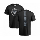 Football Oakland Raiders #8 Daniel Carlson Black Backer T-Shirt