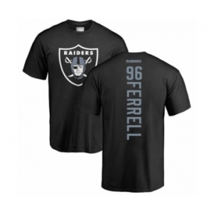 Football Oakland Raiders #96 Clelin Ferrell Black Backer T-Shirt