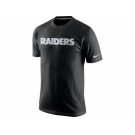 Men's Nike Oakland Raiders Fast Wordmark T-Shirt Black