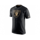 Men's Oakland Raiders Nike Black Championship Drive Gold Collection Performance T-Shirt