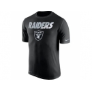 Men's Oakland Raiders Nike Black Legend Staff Practice Performance T-Shirt