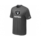 Men's Oakland Raiders Nike Cardinal Facility T-Shirt D.Grey