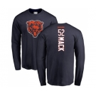 NFL Nike Chicago Bears #52 Khalil Mack Navy Blue Backer Long Sleeve T-Shirt