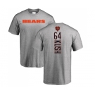 NFL Nike Chicago Bears #64 Eric Kush Ash Backer T-Shirt