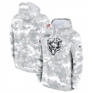 Men's Chicago Bears 2024 Arctic Camo Salute To Service Club Fleece Pullover Hoodie