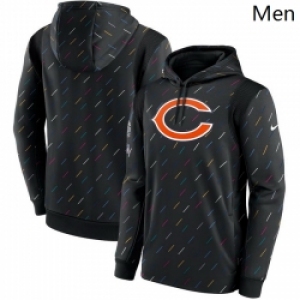 Men's Chicago Bears Nike Charcoal 2021 NFL Crucial Catch Therma Pullover Hoodie