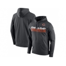 Men's Chicago Bears Nike Sideline Circuit Anthracite Pullover Hoodie