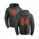 NFL Nike Chicago Bears #64 Eric Kush Ash One Color Pullover Hoodie