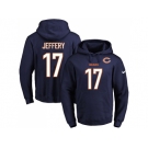 Nike Chicago Bears #17 Alshon Jeffery Navy Blue Name & Number Pullover NFL Hoodie