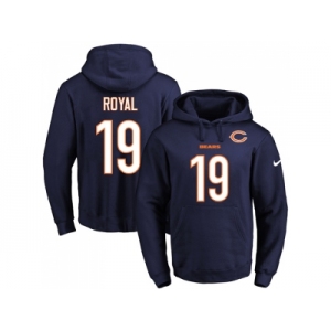 Nike Chicago Bears #19 Eddie Royal Navy Blue Name & Number Pullover NFL Hoodie