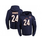 Nike Chicago Bears #24 Jordan Howard Navy Blue Name & Number Pullover NFL Hoodie