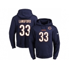 Nike Chicago Bears #33 Jeremy Langford Navy Blue Name & Number Pullover NFL Hoodie