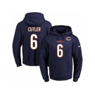 Nike Chicago Bears #6 Jay Cutler Navy Blue Name & Number Pullover NFL Hoodie