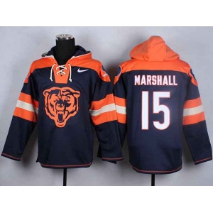 nike nfl jerseys chicago bears #15 brandon marshall blue-orange-blue-1[pullover hooded sweatshirt]