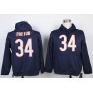 nike nfl jerseys chicago bears #34 payton blue[pullover hooded sweatshirt]