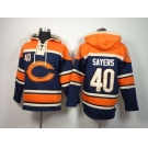 nike nfl jerseys chicago bears #40 gale sayers orange-blue[pullover hooded sweatshirt]