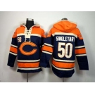 nike nfl jerseys chicago bears #50 singletary orange-blue[pullover hooded sweatshirt]