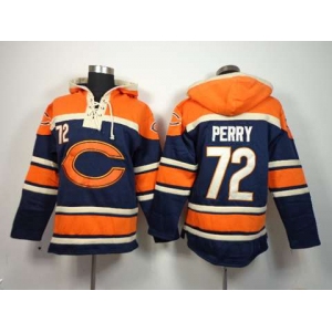 nike nfl jerseys chicago bears #72 perry orange-blue[pullover hooded sweatshirt]