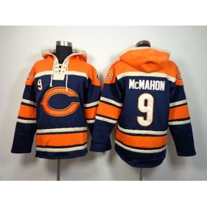 nike nfl jerseys chicago bears #9 mcmahon orange-blue[pullover hooded sweatshirt][mcmahon]