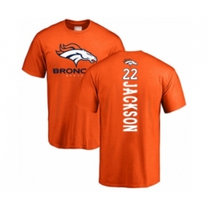 Football Denver Broncos #22 Kareem Jackson Orange Backer T-Shirt
