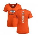 NFL Women's Nike Denver Broncos #30 Phillip Lindsay Orange Backer T-Shirt