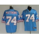 nfl houston oilers #74 matthews lt,blue