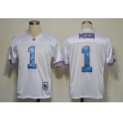 nfl jerseys houston oilers #1 warren moon m&n white