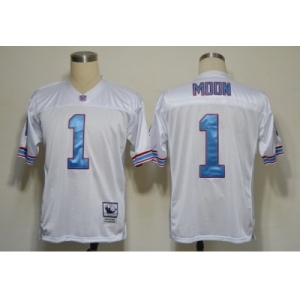 nfl jerseys houston oilers #1 warren moon m&n white