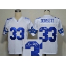 Dallas Cowboys 33 Dorsett Blue Throwback Jersey(Signed)