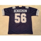 Dallas Cowboys #56 Hollywood Henderson Navy Blue Throwback Jersey