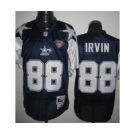 Dallas Cowboys #88 Michael Irvin Blue Thanksgiving 75TH Throwback Jersey