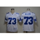 Men's Dallas Cowboys #73 Larry Allen White Legend Jersey