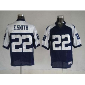 nfl dallas cowboys #22 e.smith thanksgiving blue