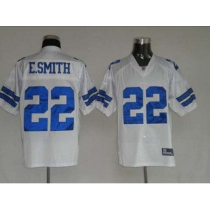 nfl dallas cowboys #22 e.smith white