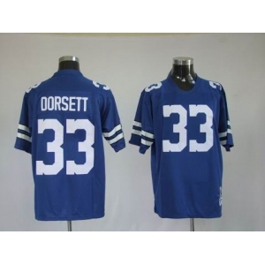 nfl dallas cowboys #33 dorsett m&n blue