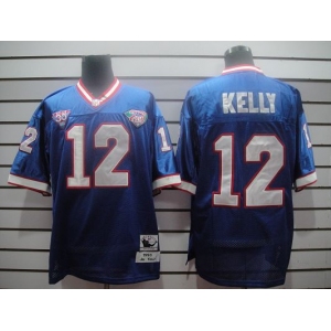 nfl buffalo bills #12 kelly throwback blue