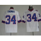 nfl buffalo bills #34 thomas m&n white