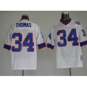 nfl buffalo bills #34 thomas m&n white