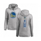 NBA Women's Nike Golden State Warriors #4 Quinn Cook Ash Backer Pullover Hoodie