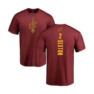 NBA Nike Cleveland Cavaliers #2 Collin Sexton Maroon Backer T-Shirt